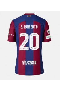 Fotbalové Dres Barcelona Sergi Roberto #20 Domácí Oblečení 2023-24 Krátký Rukáv